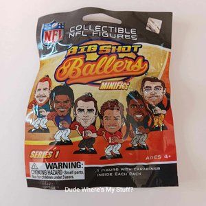 NFL BIG SHOT BALLERS MINIFIGS SERIES 1 SURPRISE FIGURE W/CARABINER SEALED PACK